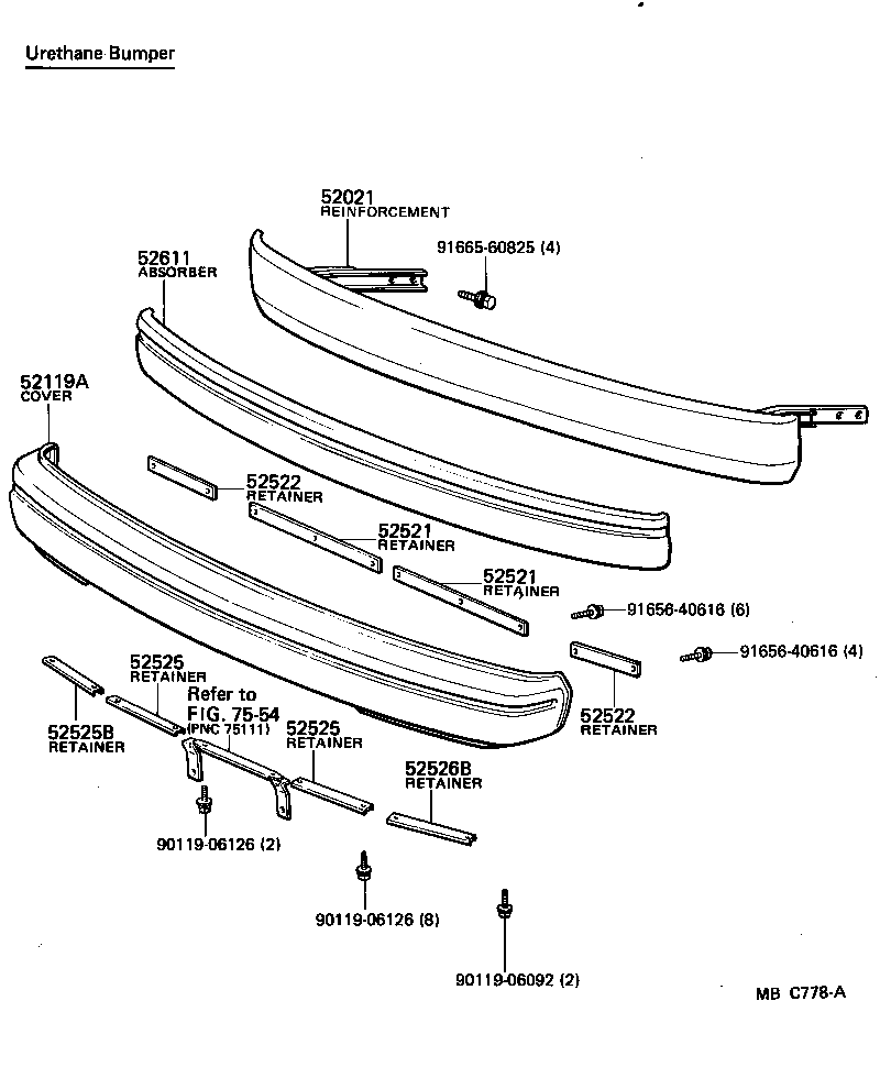 52011-29015 EXTENSION, FRONT BUMPER, RH product image