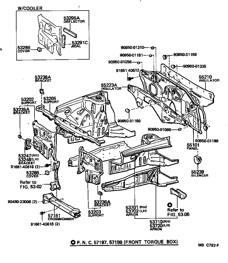53702-14912 APRON SUB-ASSY, FRONT FENDER, LH product image