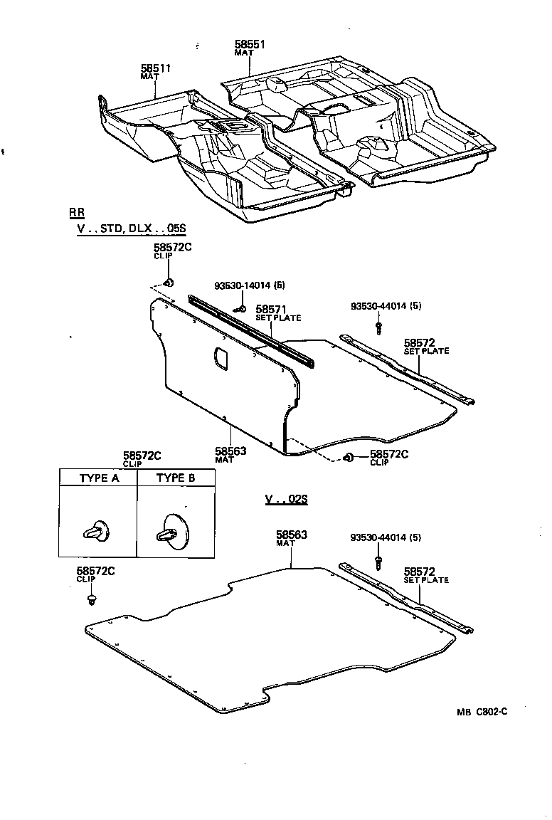 58514-91C01 MAT, FLOOR, REAR product image