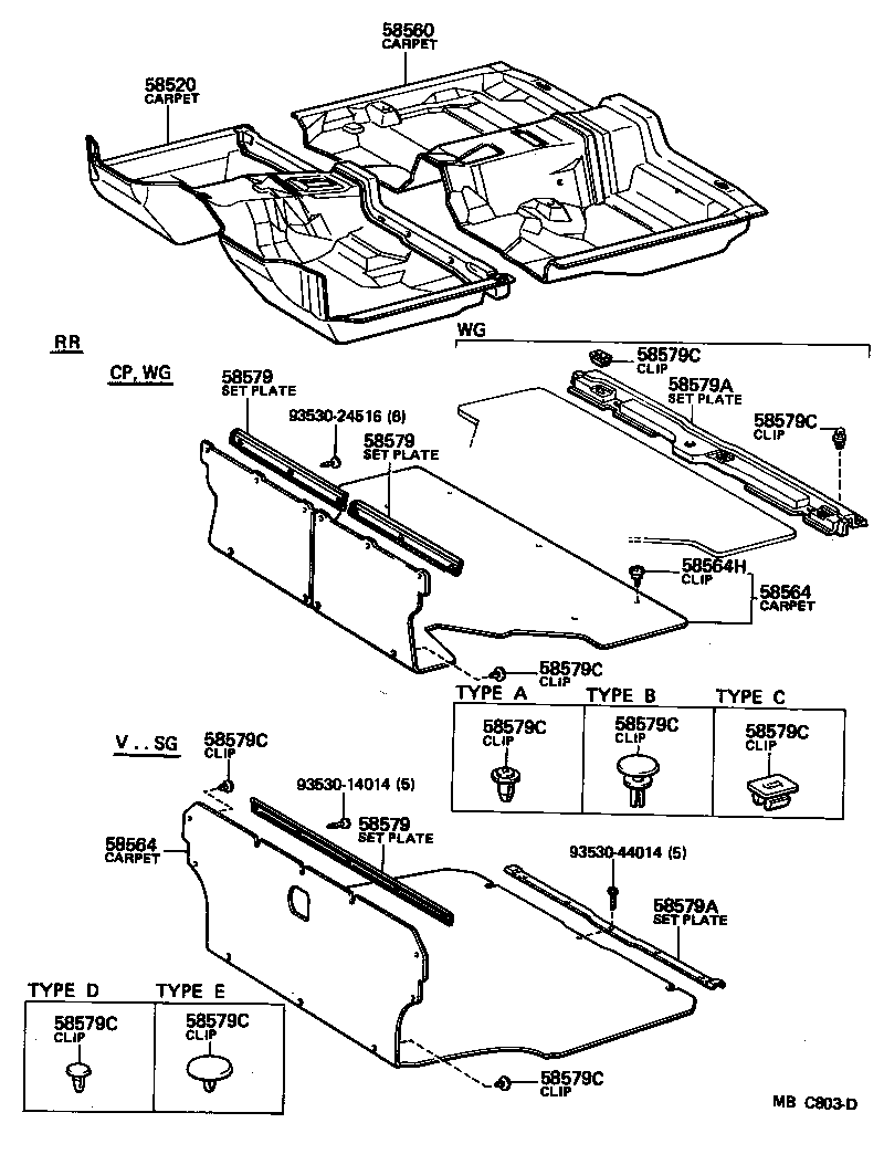 58514-91C01 MAT, FLOOR, REAR product image