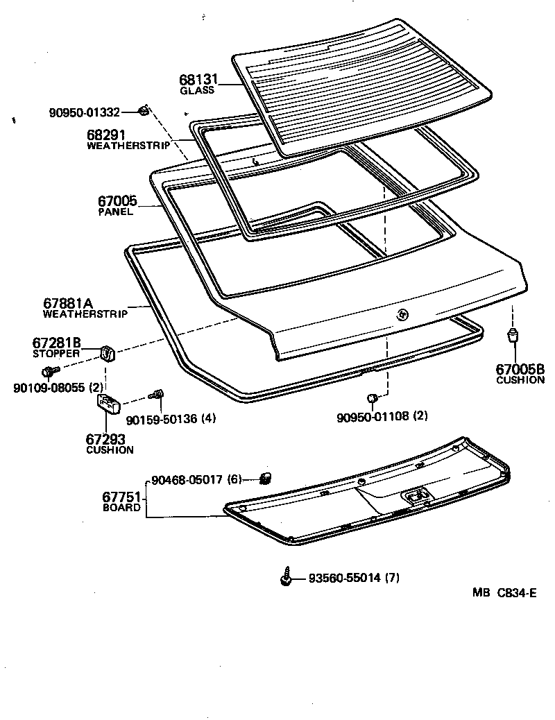 67005-14540 PANEL SUB-ASSY, BACK DOOR product image