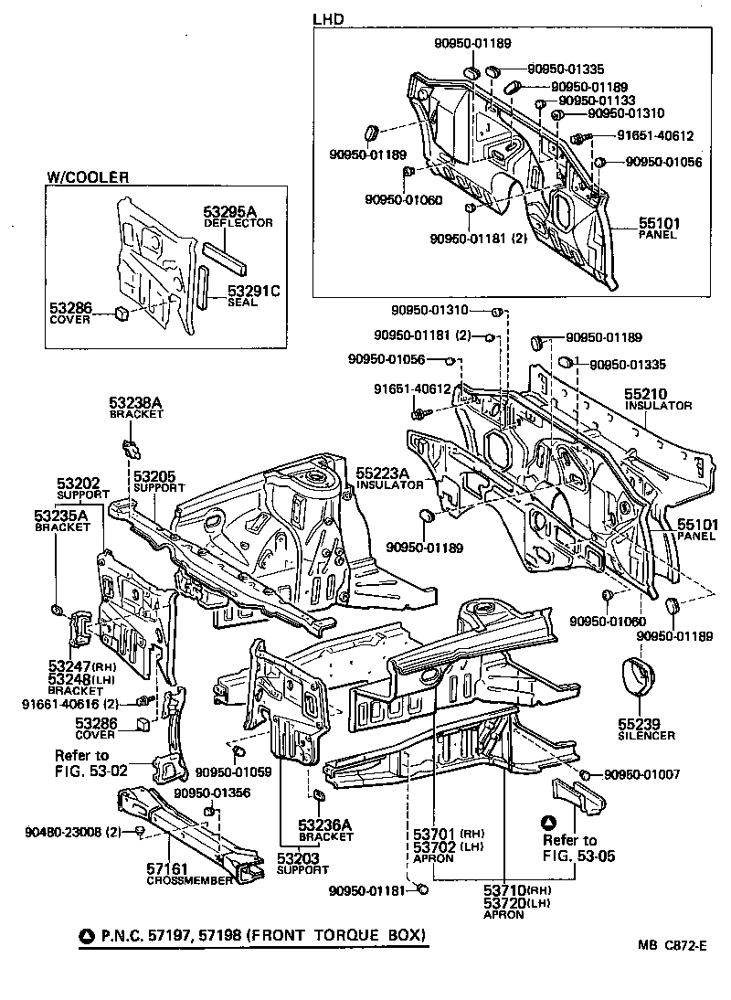 53701-14913 APRON SUB-ASSY, FRONT FENDER, RH product image