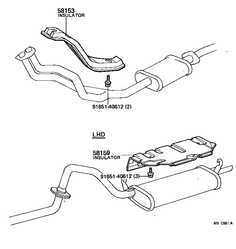 58153-14040 INSULATOR, FRONT FLOOR HEAT, NO.2 product image