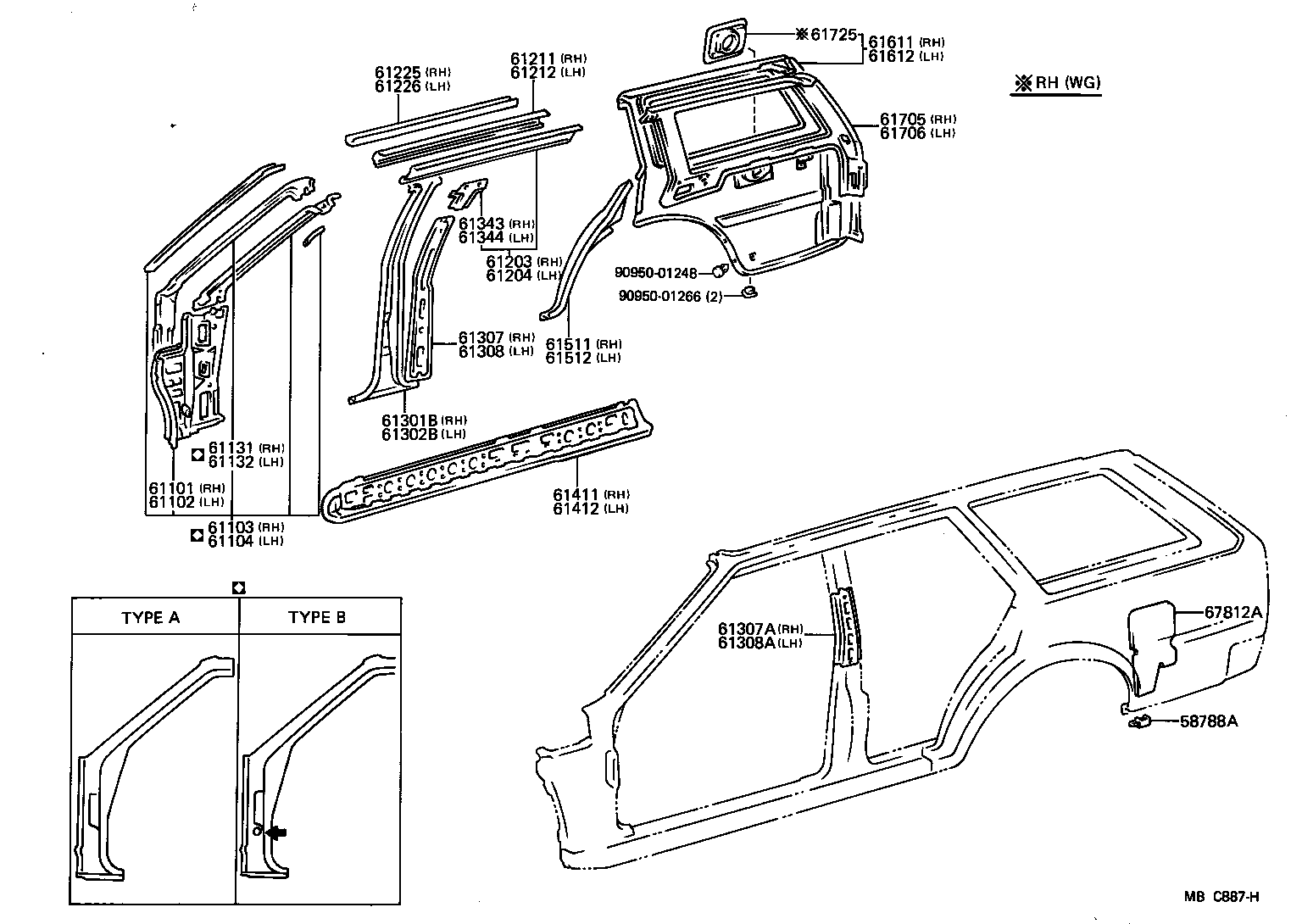 61631-91C01 PANEL, QUARTER WHEEL HOUSE, OUTER RH product image