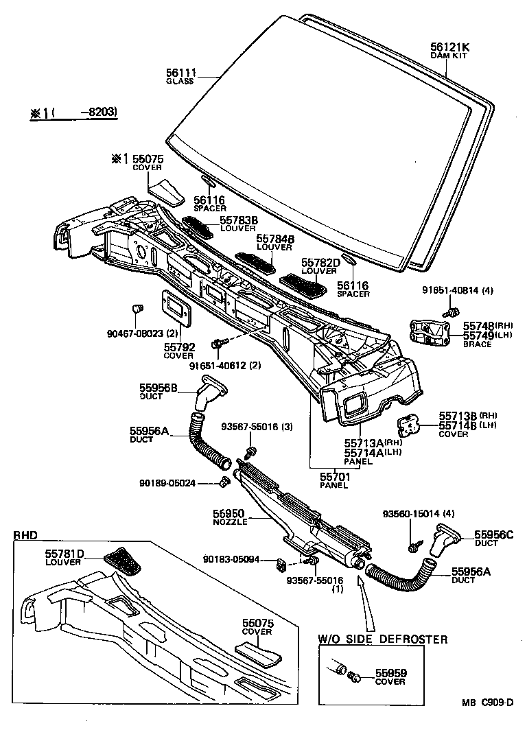 55700-14430 PANEL SUB-ASSY, COWL product image