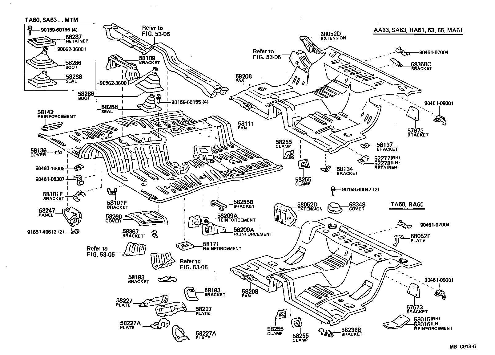 58016-14030 REINFORCEMENT, BELT ANCHOR TO FLOOR PAN, LH product image