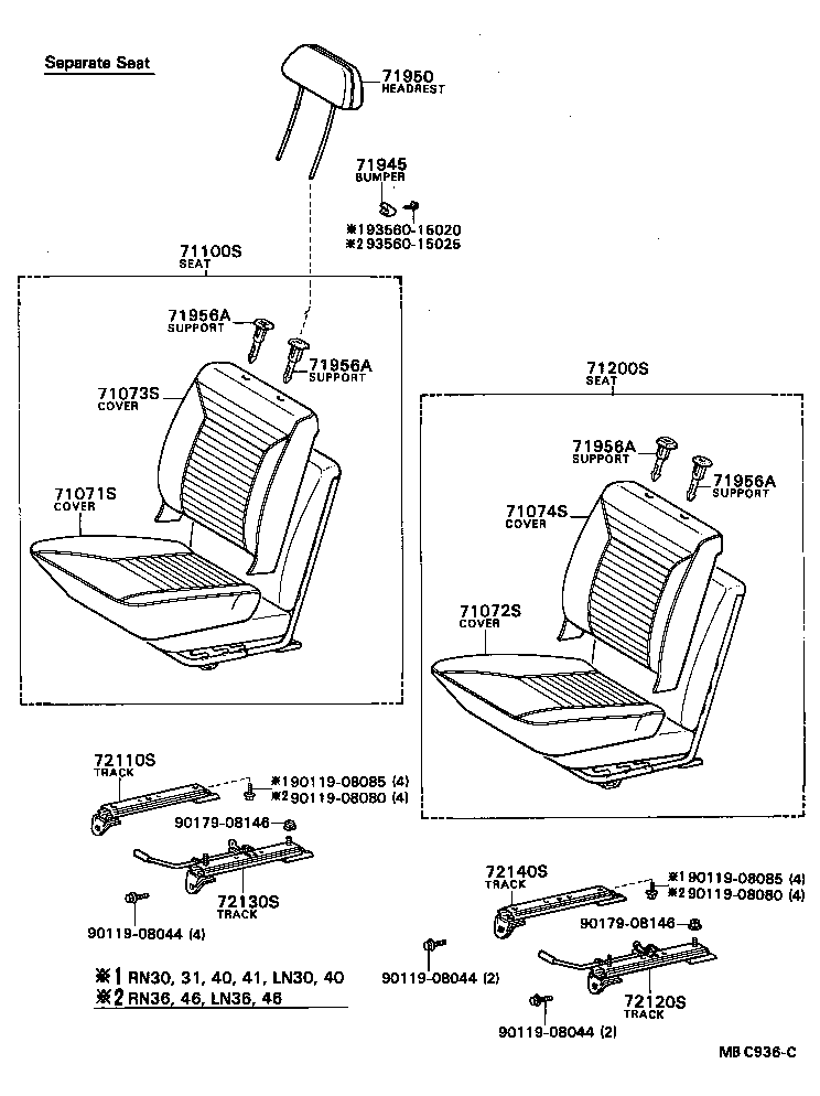 71073-95159-01 COVER, FRONT SEAT BACK(FOR BENCH TYPE) product image