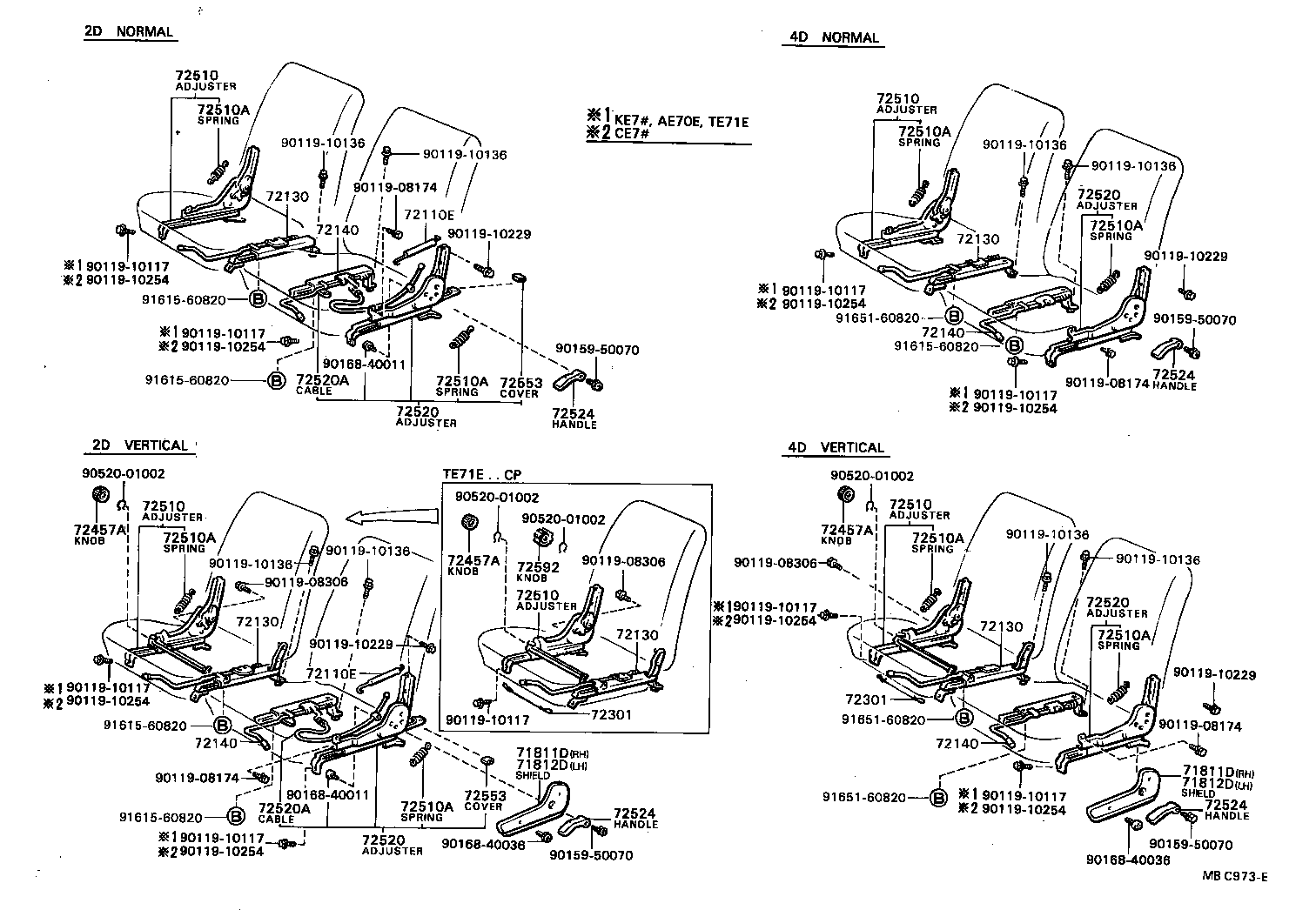 71430-13070 BACK ASSY, FRONT SEAT, RH(FOR SEPARATE TYPE) product image