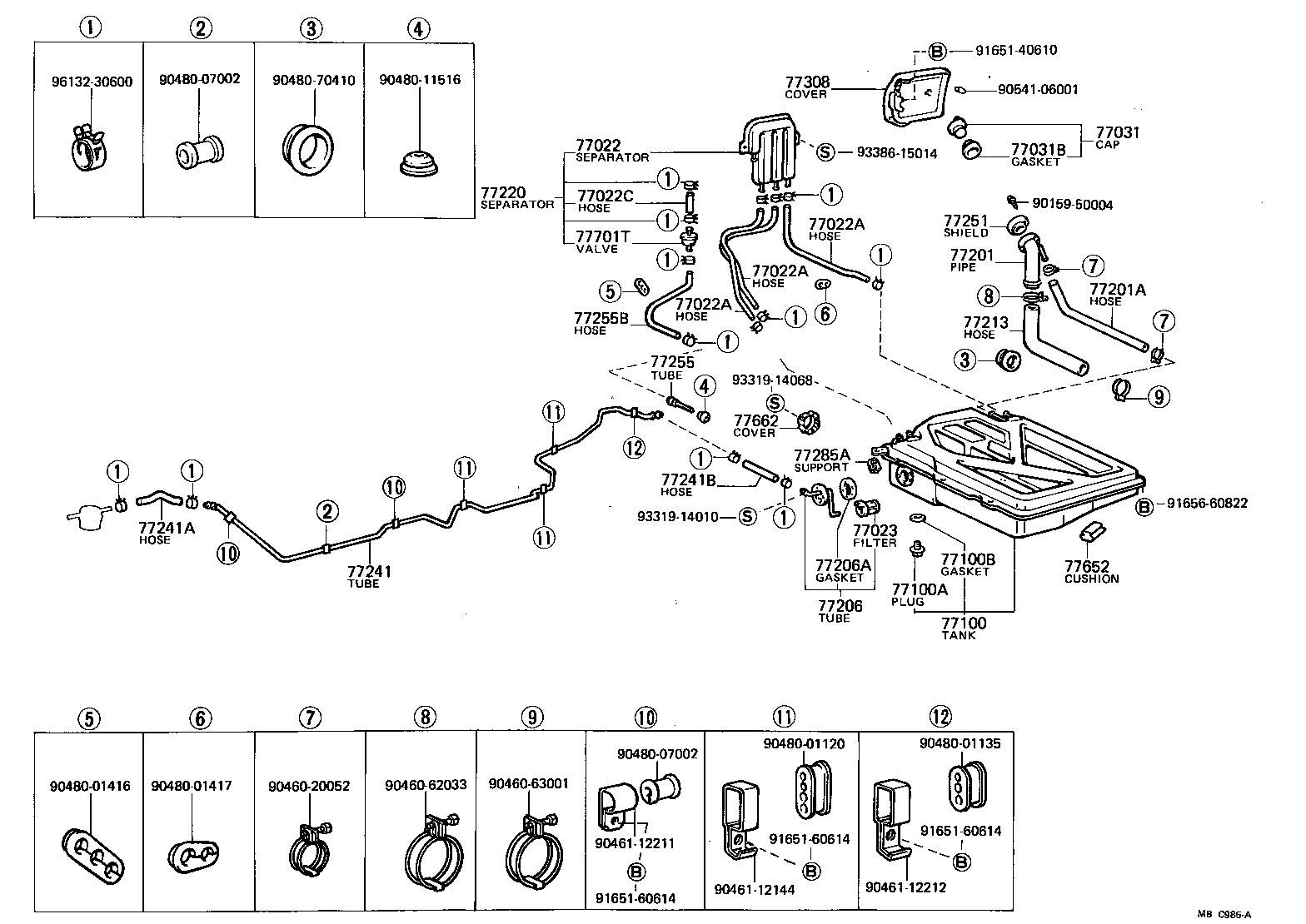 95332-06005 HOSE OR TUBE(FOR FUEL EVAPORATIVE SEPARATOR) product image