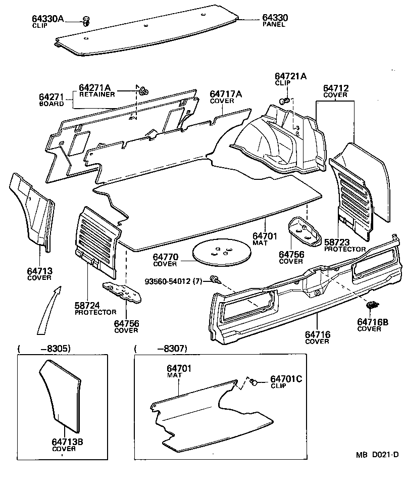 58773-14040 COVER, LUGGAGE COMPARTMENT SIDE product image