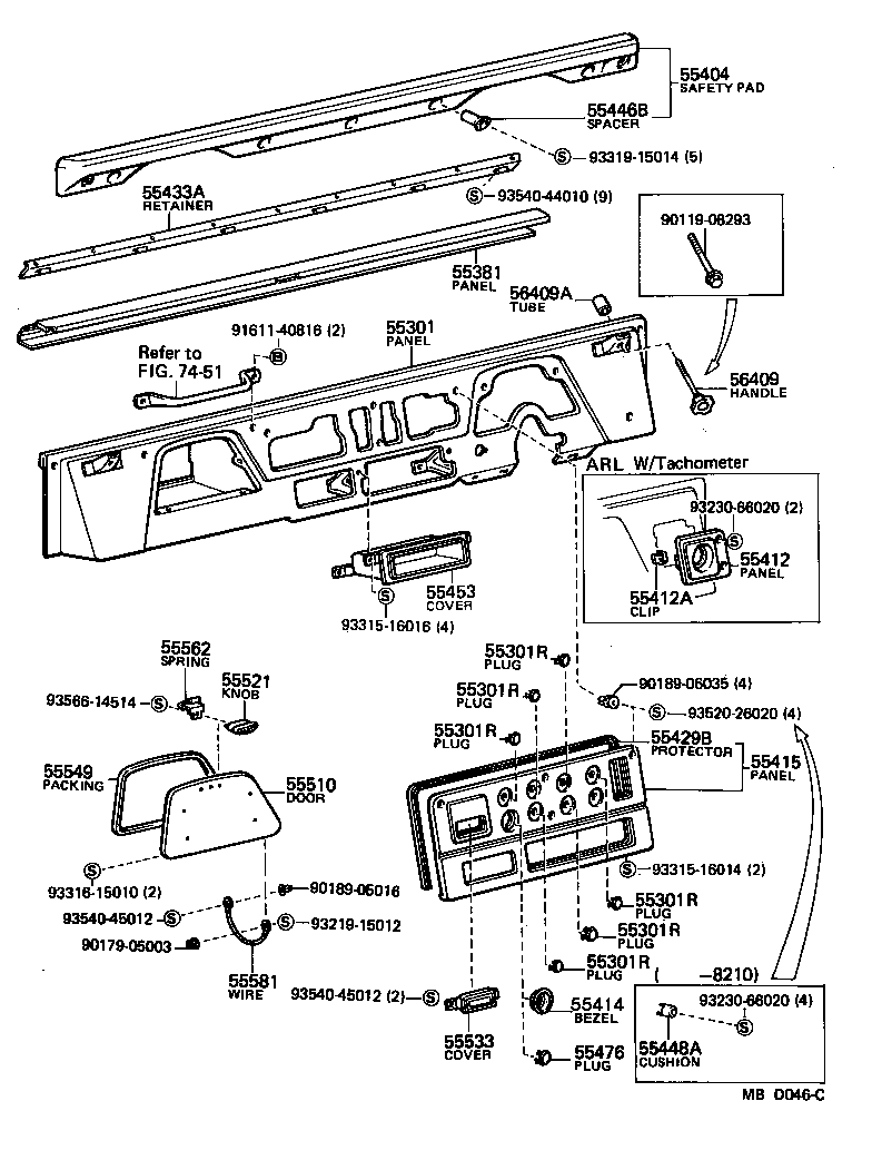 55031-90809 PANEL SUB-ASSY, INSTRUMENT product image