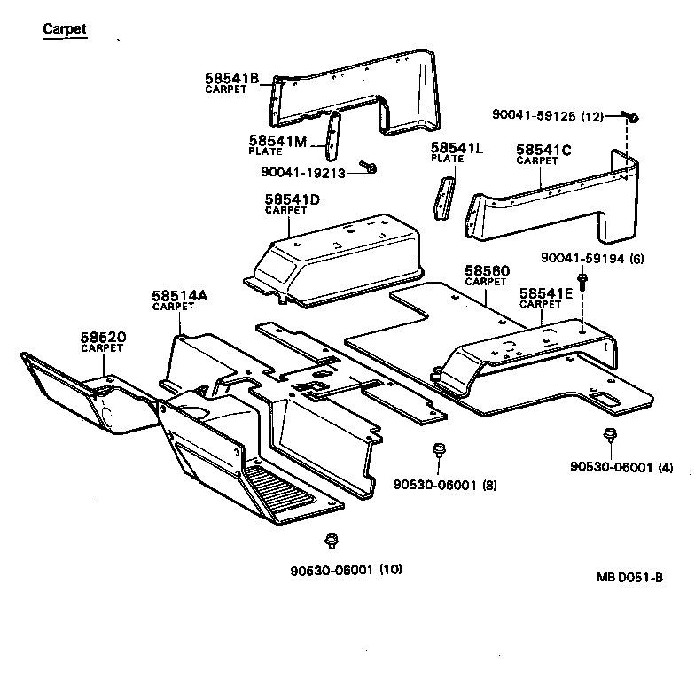 58510-87609 MAT, FLOOR, FRONT product image