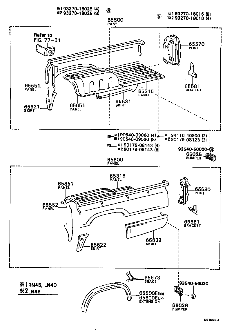 65500-89147 PANEL ASSY, REAR BODY SIDE, RH product image