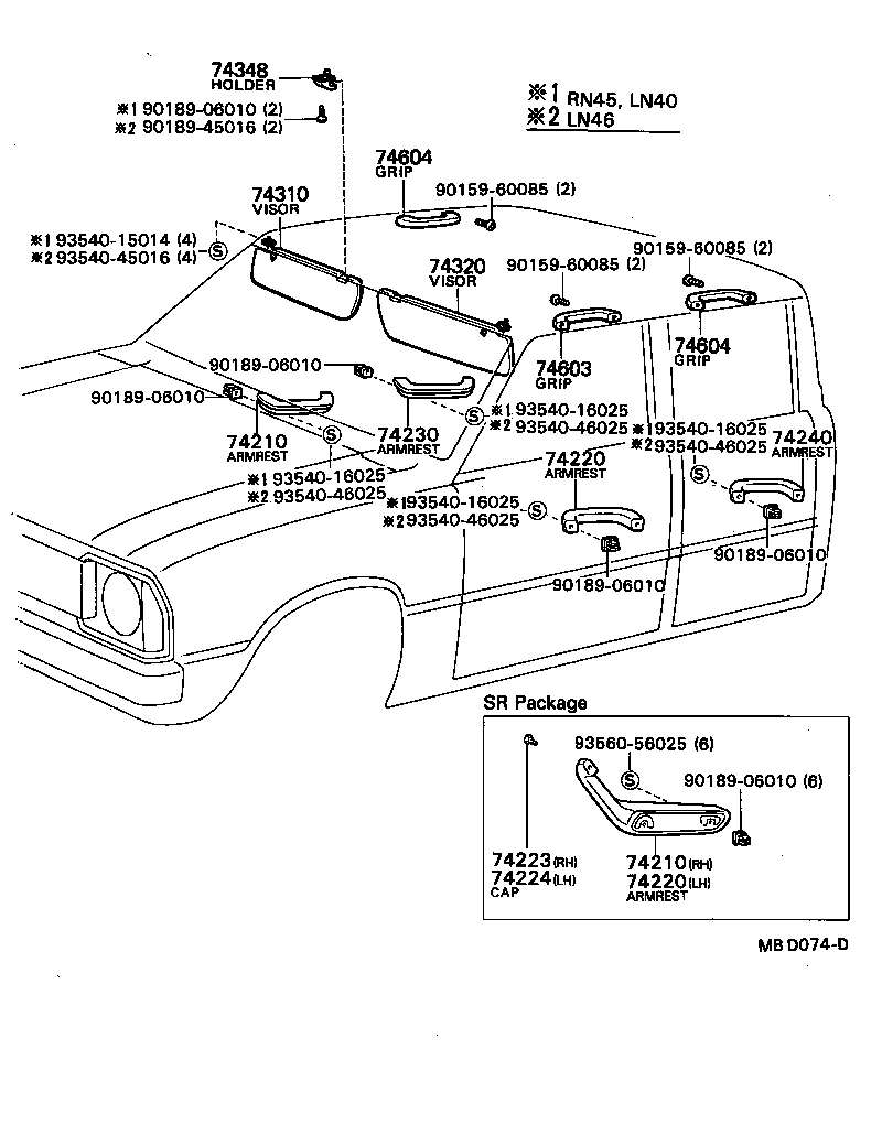 74611-89101-03 GRIP SUB-ASSY, ASSIST, REAR product image