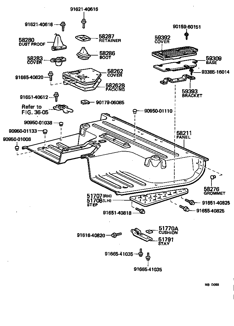 51707-90801 STEP SUB-ASSY, RH product image