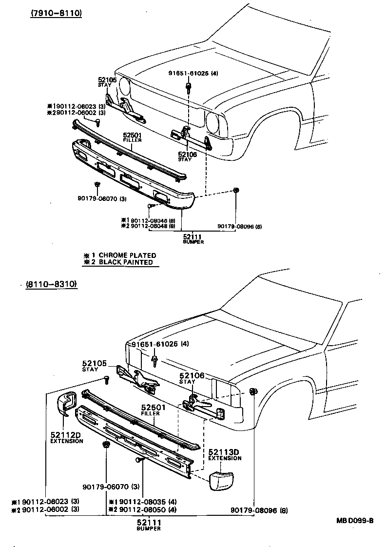 52102-89101 EXTENSION, FRONT BUMPER, RH product image