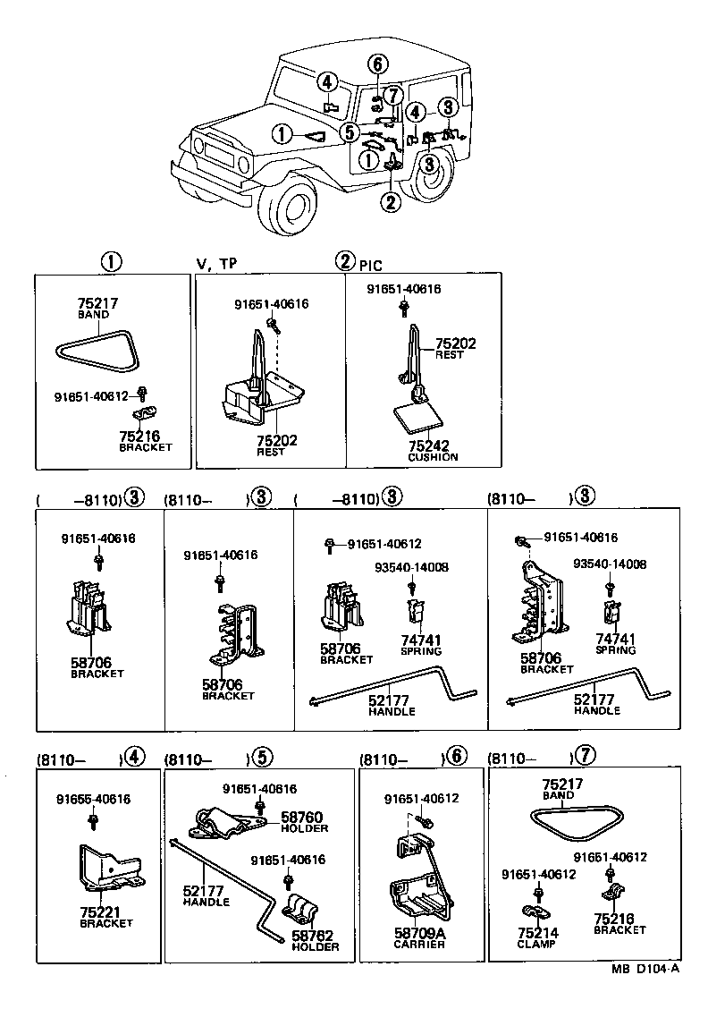 75101-60020 BRACKET, FRONT LICENSE PLATE product image