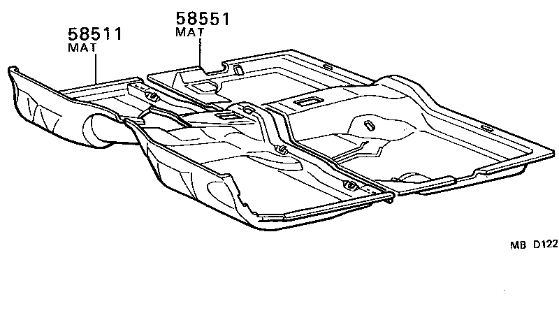 58540-22400 MAT, FLOOR, REAR product image