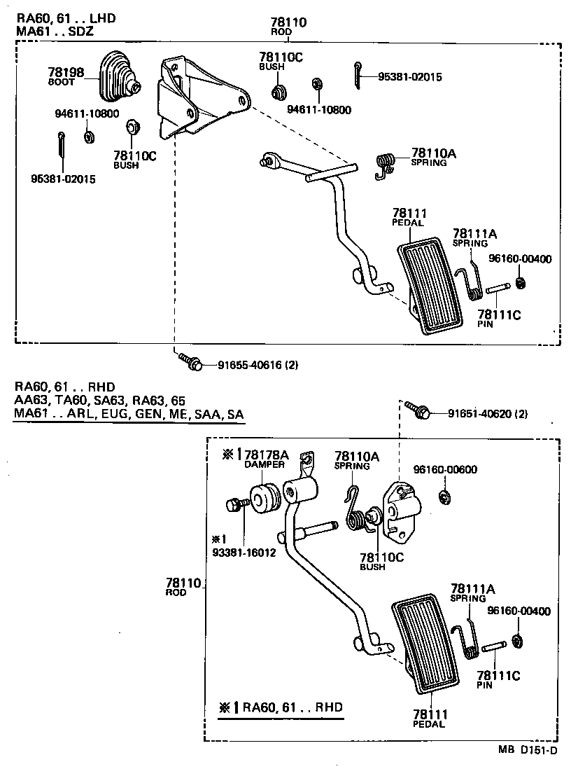 78024-14040 BRACKET, ACCELERATOR CONTROL CABLE product image