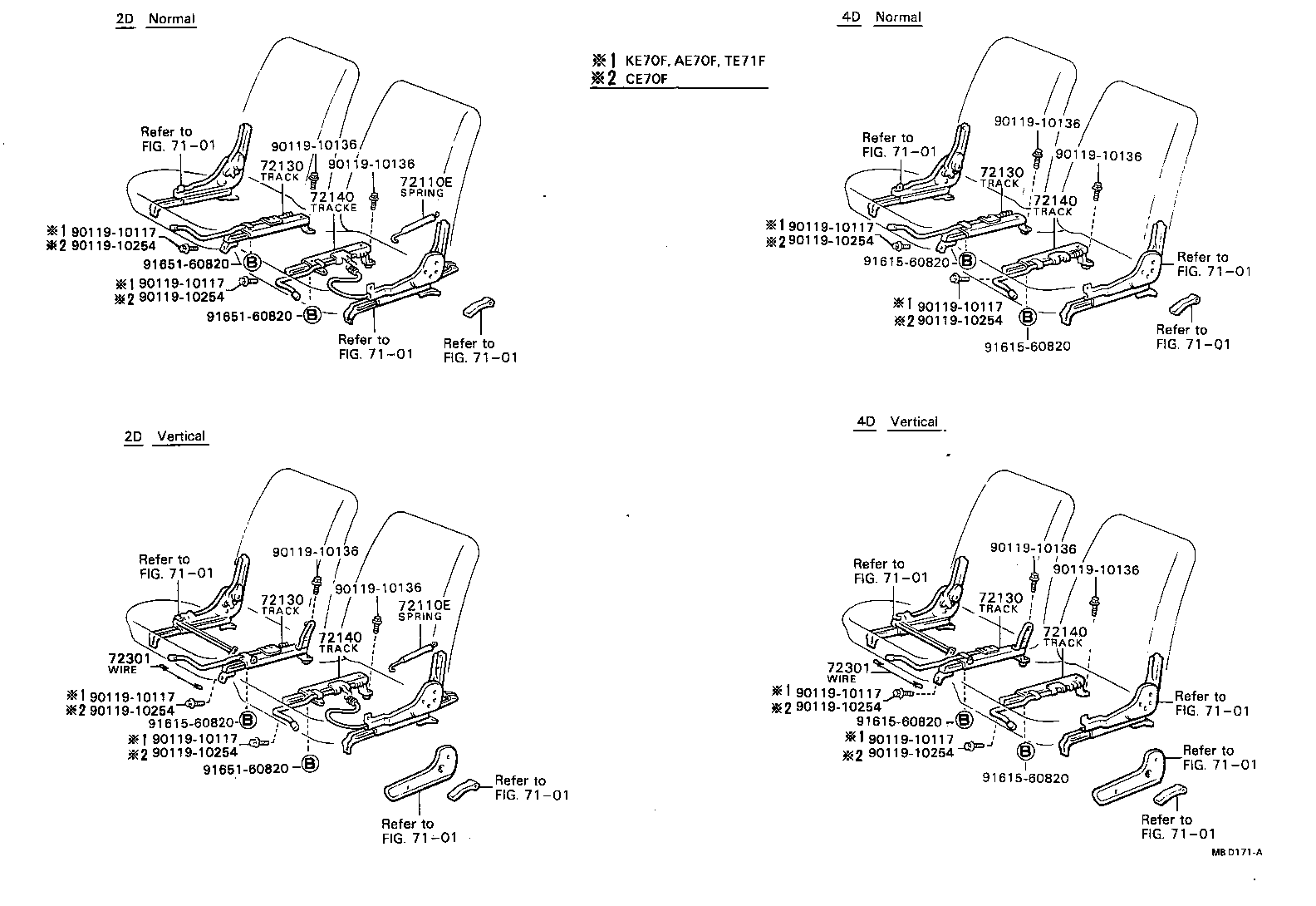 72140-12180 TRACK ASSY, LH SEAT, INNER product image