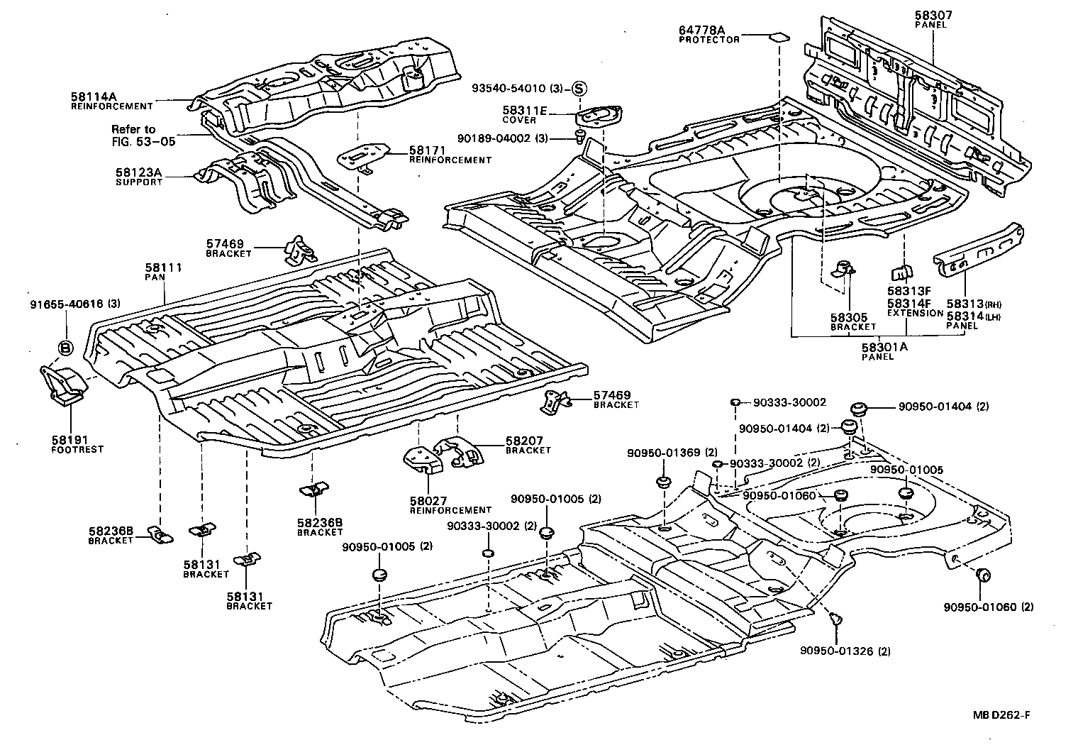 58307-32010 PANEL SUB-ASSY, BODY LOWER BACK product image