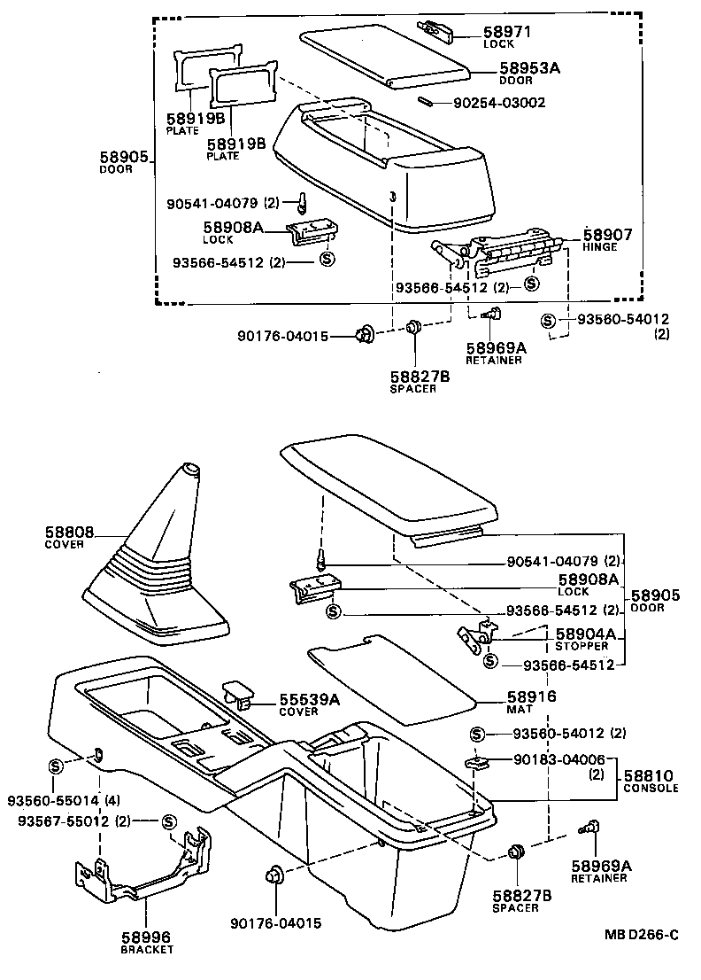 Toyota 55539-32010-04 COVER, SPARE SWITCH HOLE