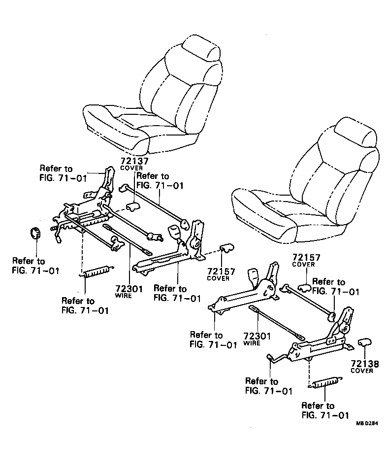 72137-32010-05 COVER, SEAT TRACK, OUTER RH product image