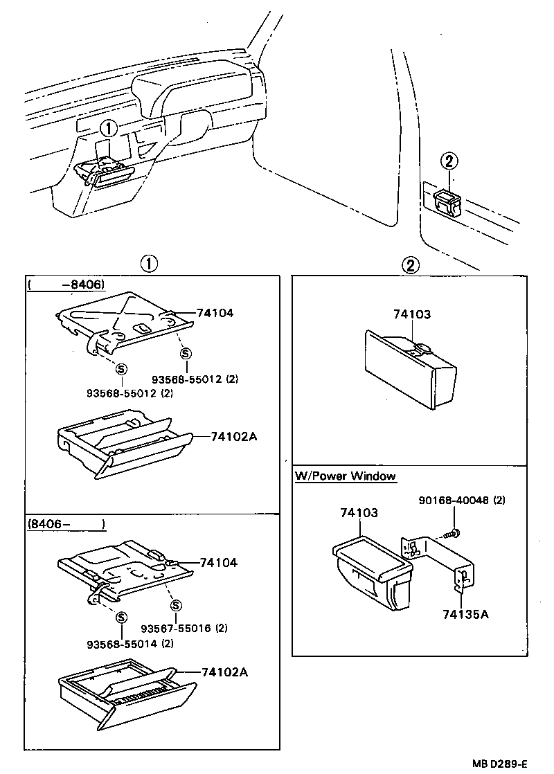74102-32010-04 RECEPTACLE ASSY, FRONT ASH product image