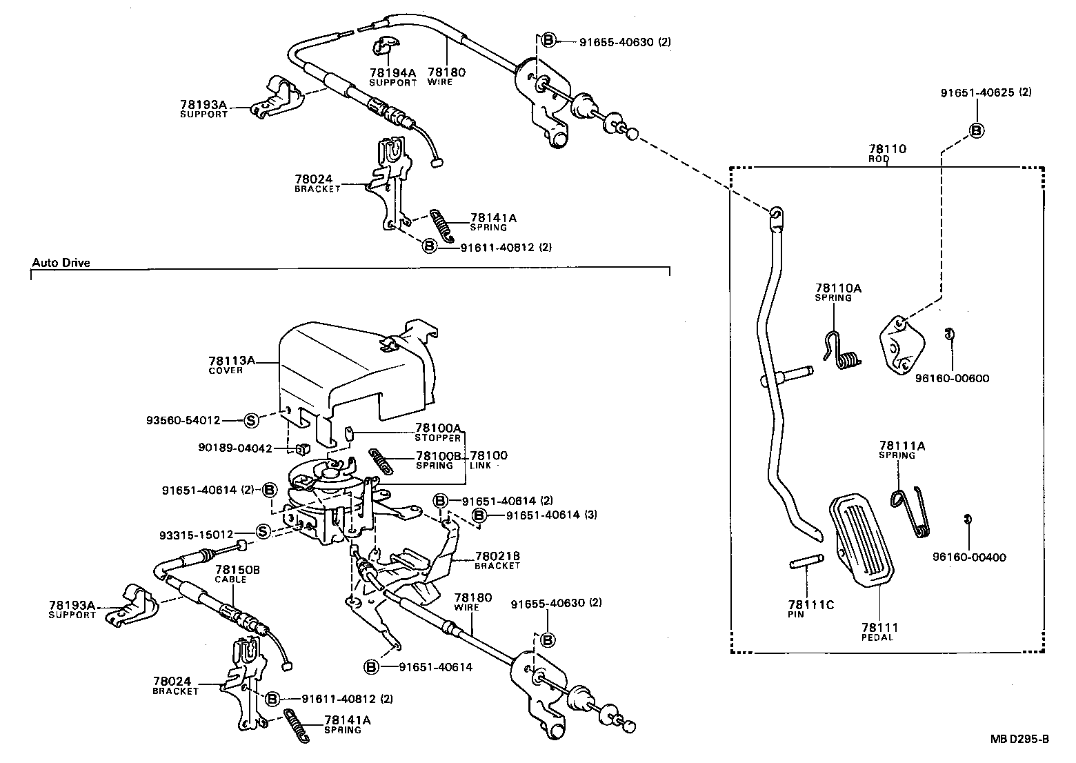 78100-32010 LINK ASSY, ACCELERATOR product image