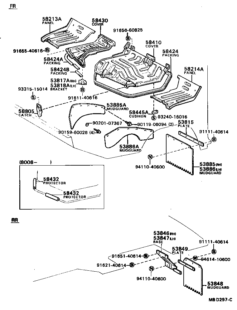 53912-95400 APRON, FENDER SIDE, LH product image