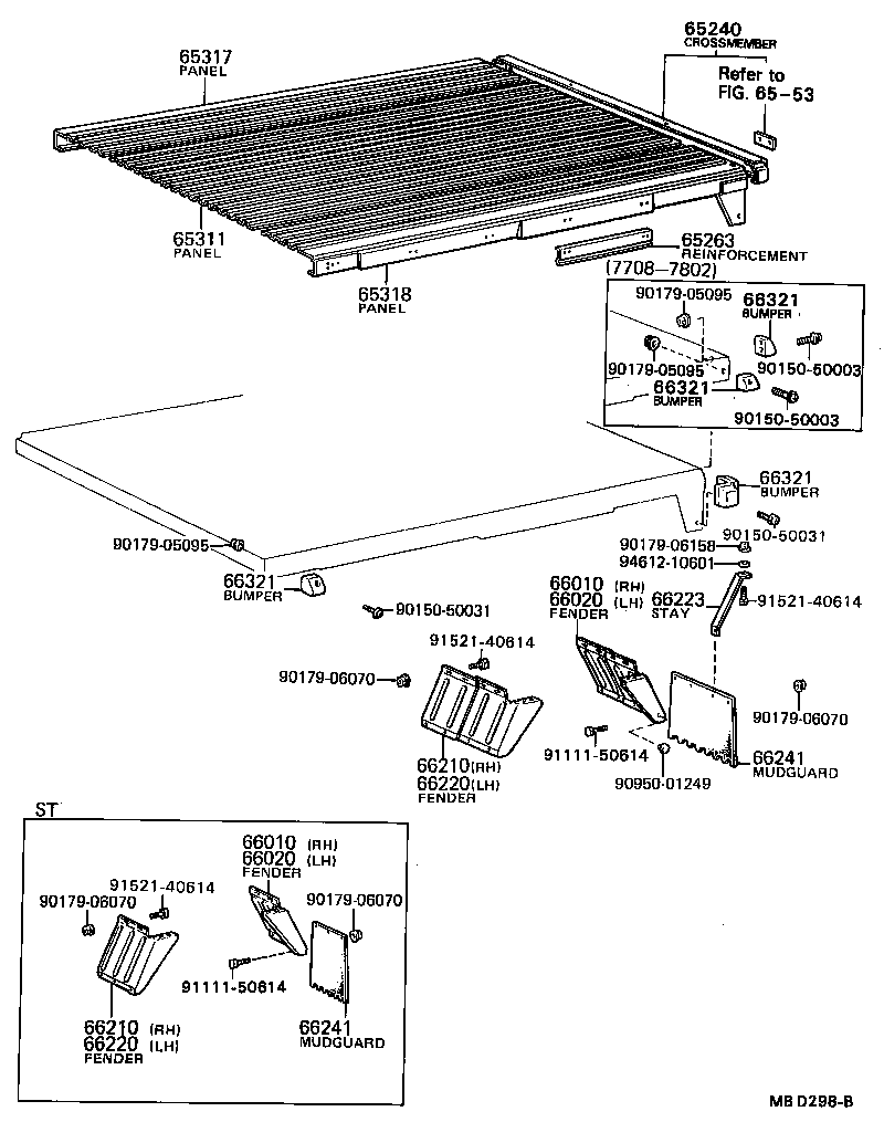 65317-95412 PANEL, FLOOR SIDE, RH product image