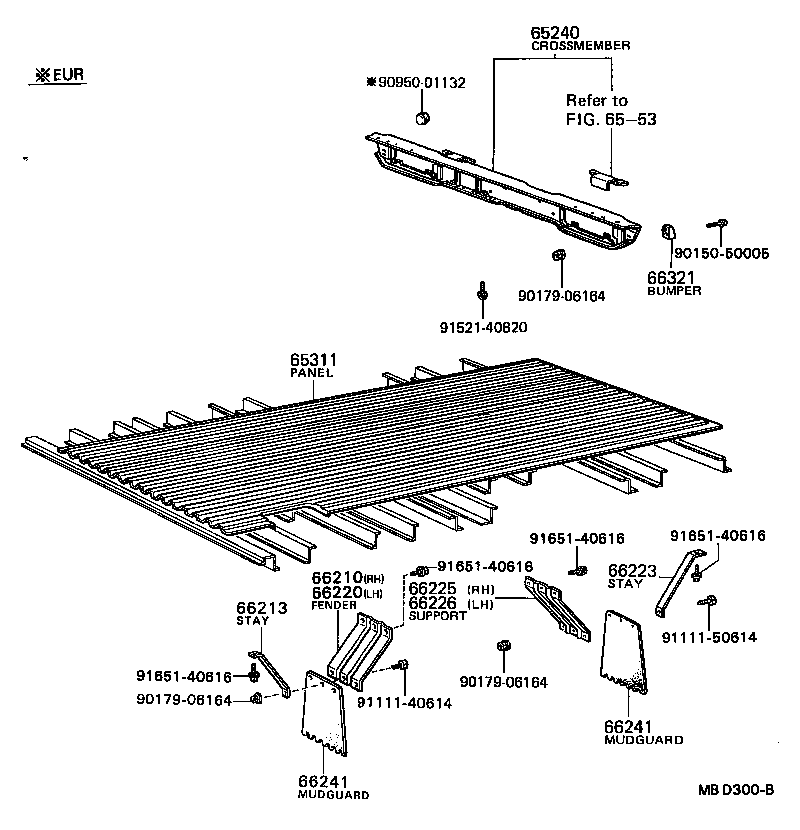 65317-95412 PANEL, FLOOR SIDE, RH product image