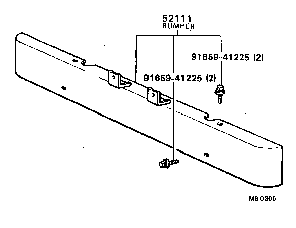 52110-87684 BUMPER ASSY, FRONT product image