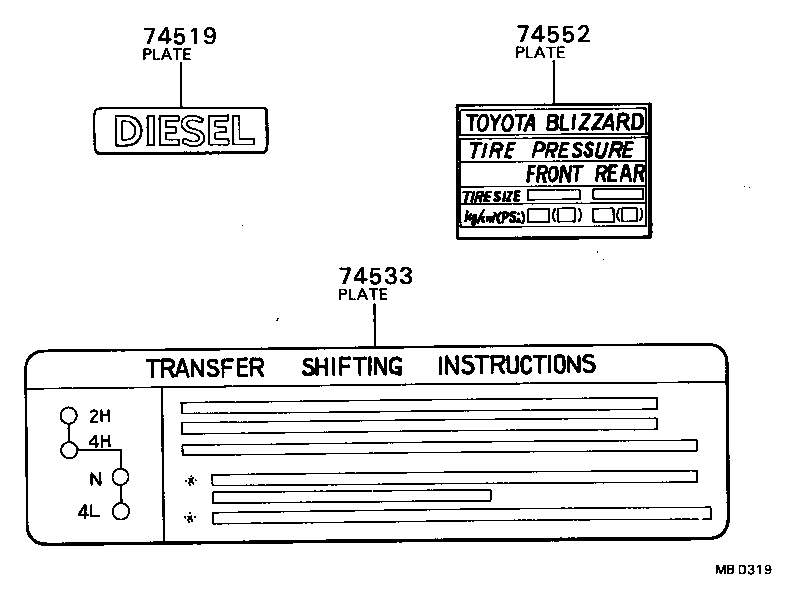 74552-87620 PLATE, SAFETY CAUTION product image