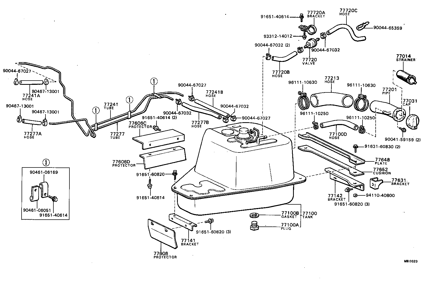 77213-87602 HOSE, FUEL TANK SUB INLET product image