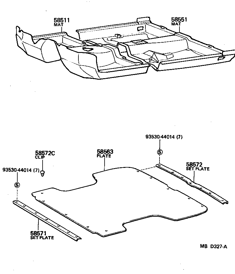 58540-10210 MAT, FLOOR, REAR product image