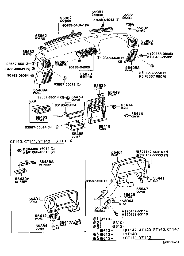 55306-20040 REINFORCEMENT, INSTRUMENT PANEL product image