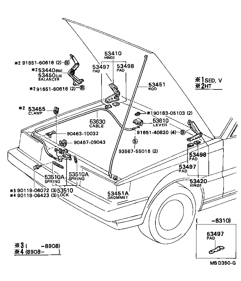 53510-91D02 LOCK ASSY, HOOD product image