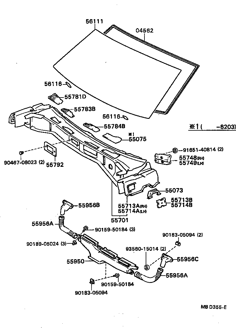 55700-20310 PANEL SUB-ASSY, COWL product image