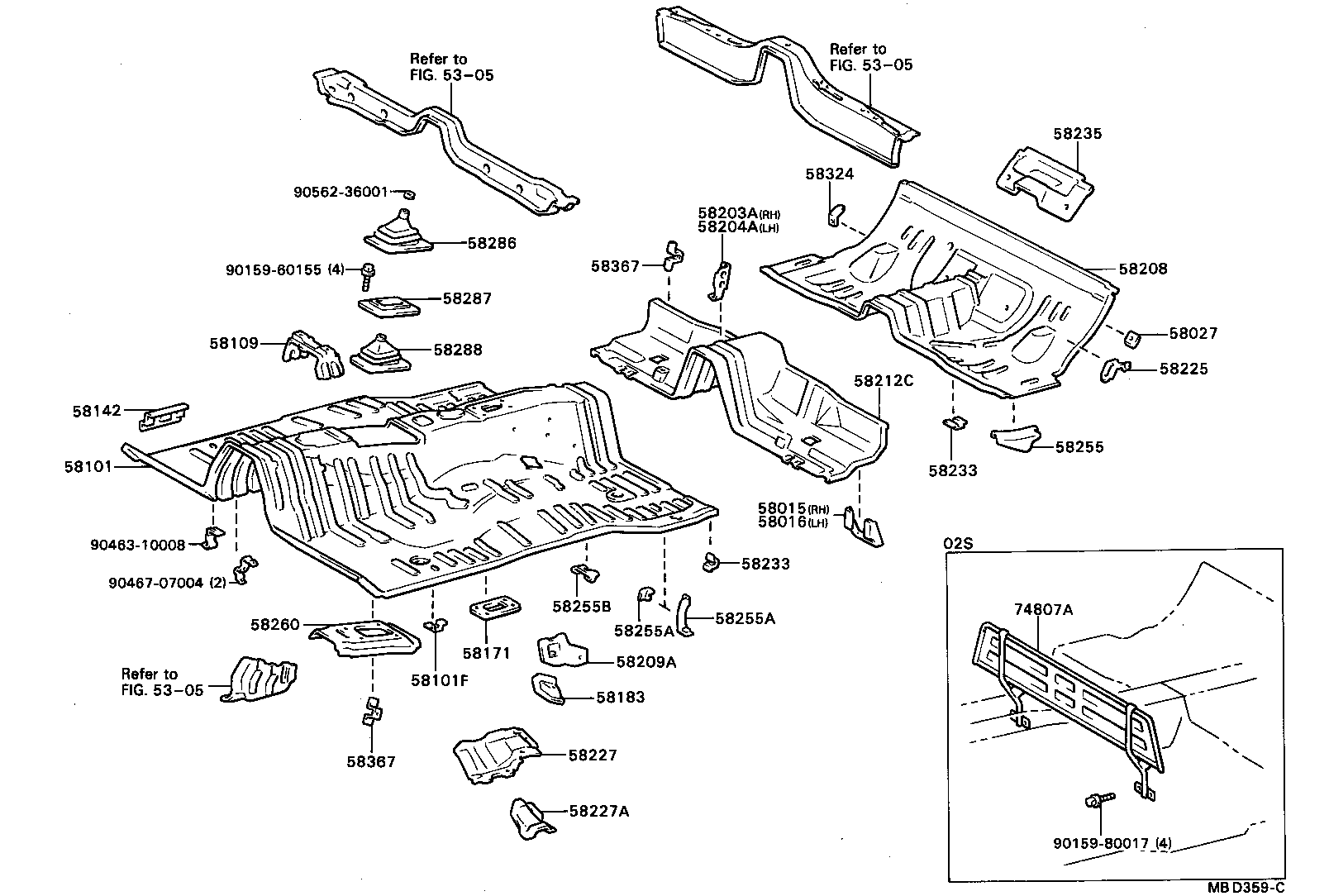 58307-91D01 PANEL SUB-ASSY, BODY LOWER BACK product image