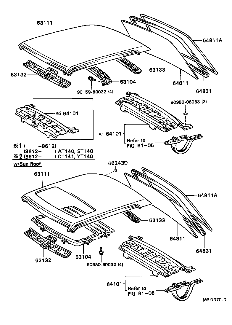 63111-20130 PANEL, ROOF product image