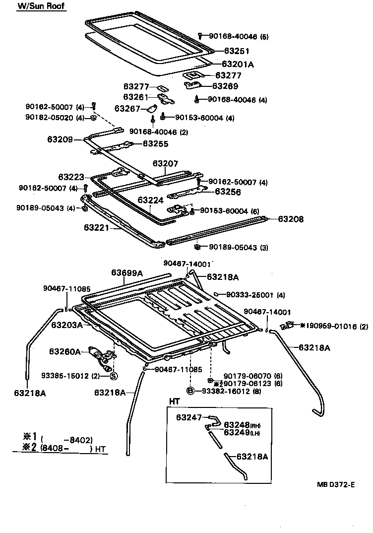 63111-20130 PANEL, ROOF product image