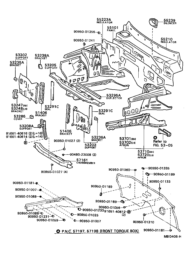 53702-20934 APRON SUB-ASSY, FRONT FENDER, LH product image