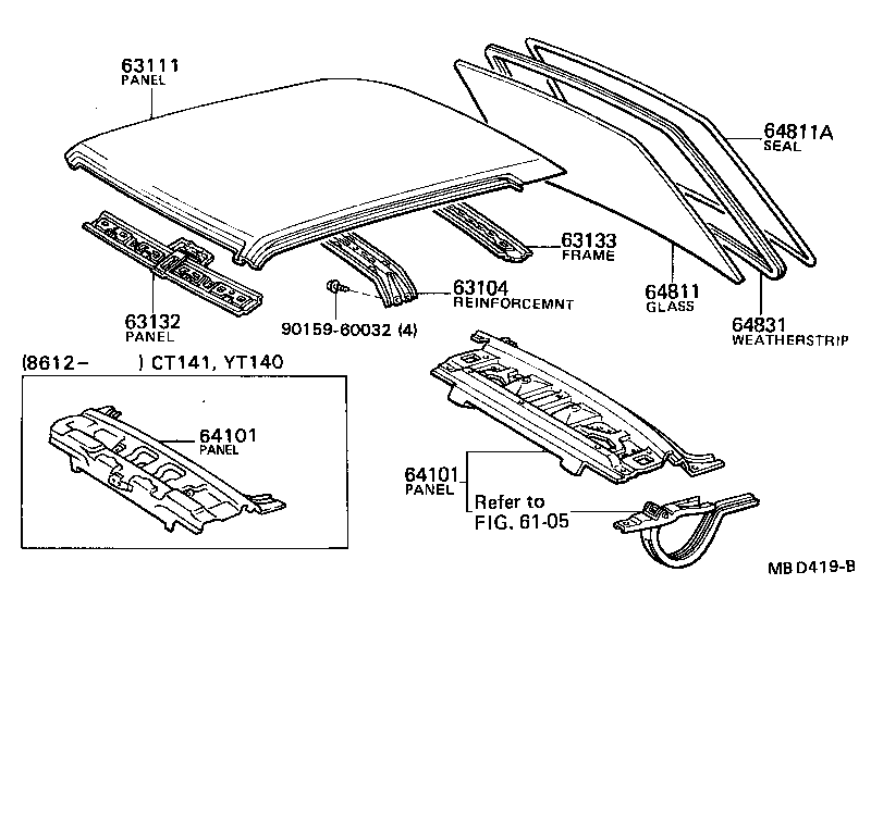 63102-20040 PANEL, WINDSHIELD HEADER, INNER product image