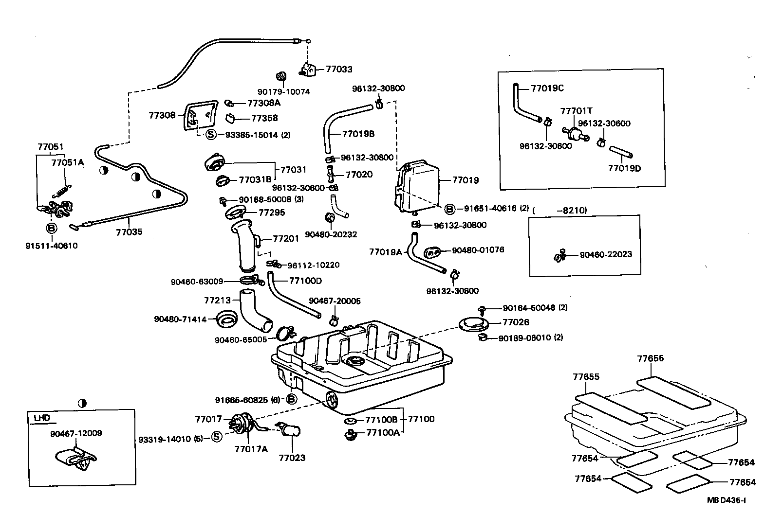77001-19135 TANK ASSY, FUEL product image