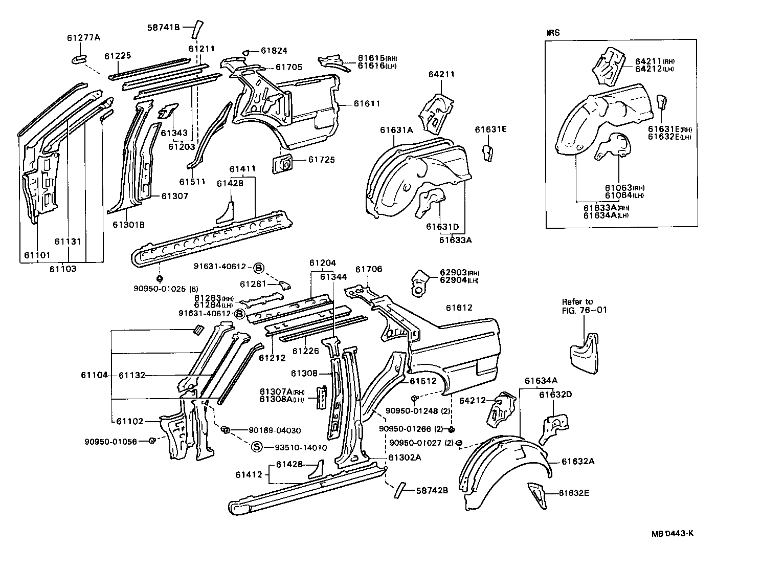 61631-20110 PANEL, QUARTER WHEEL HOUSE, OUTER RH product image