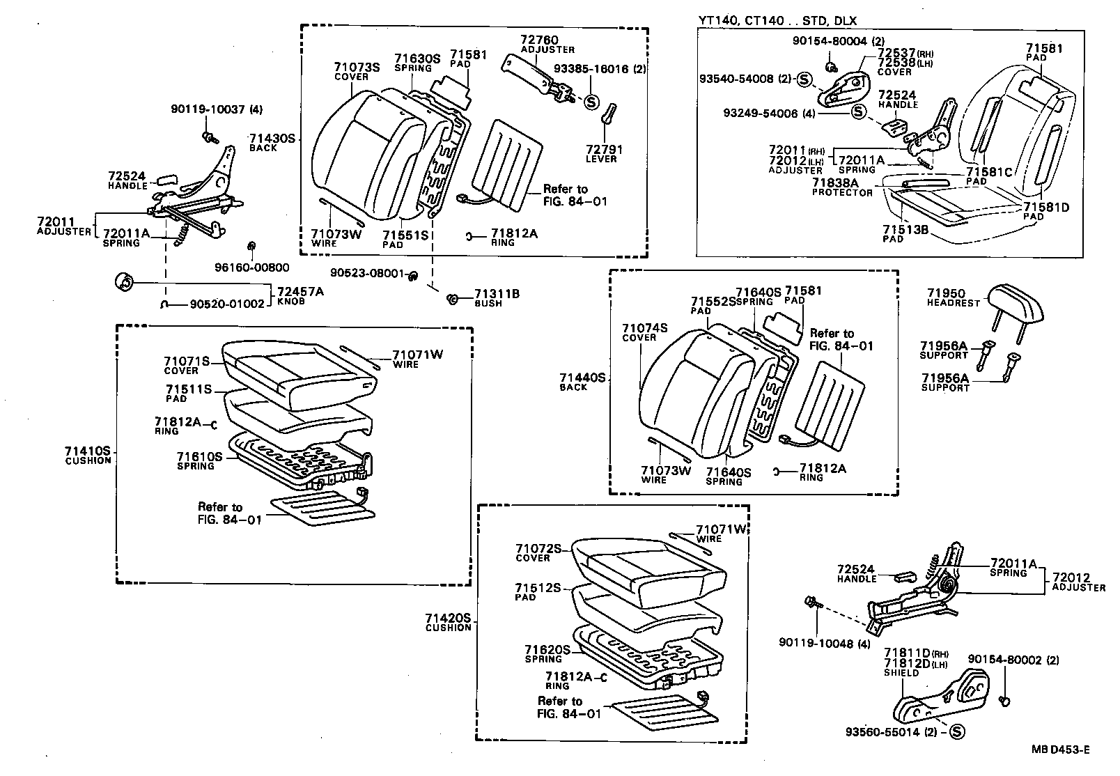 71630-91D02 SPRING ASSY, FRONT SEAT BACK, RH(FOR SEPARATE TYPE) product image