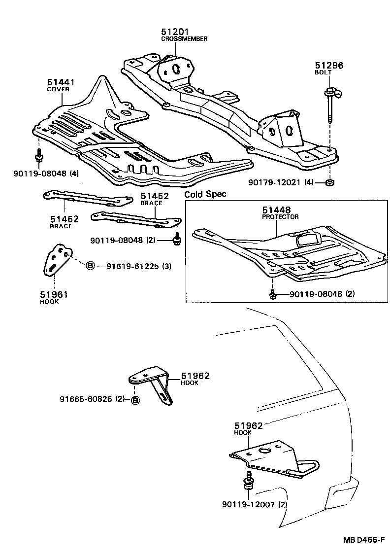 51441-20070 COVER, ENGINE UNDER, NO.1 product image