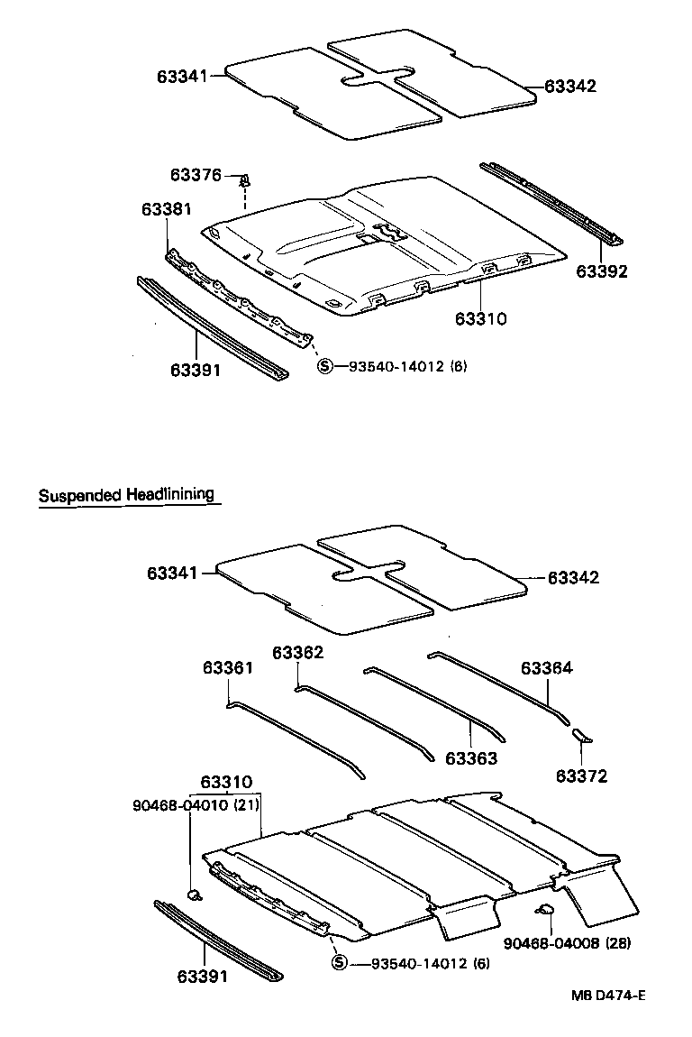 63341-20140 PAD, ROOF SILENCER, NO.1 product image