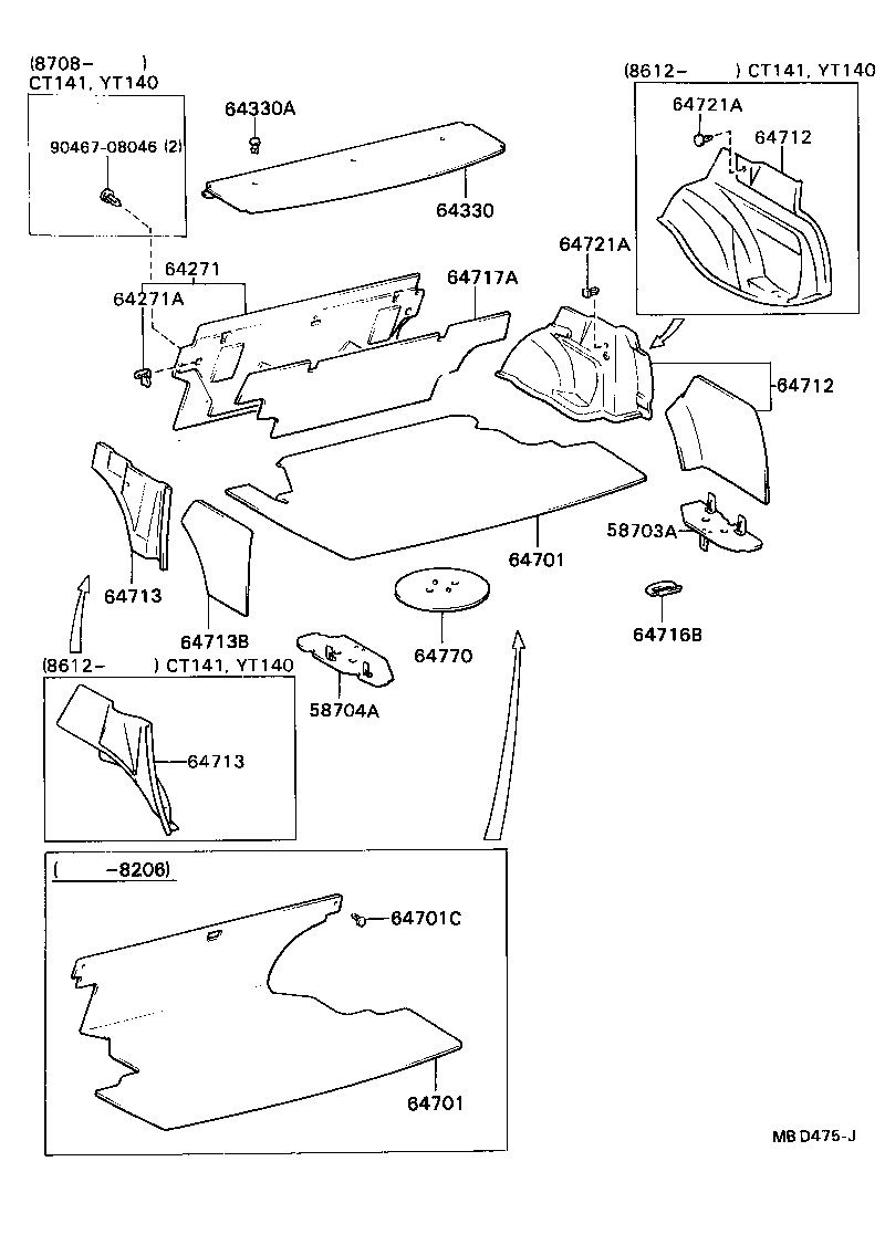64270-14072 BOARD, ROOM PARTITION, NO.1 product image